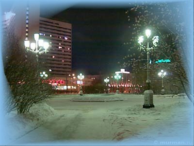 Центр города (" Арктика") зимой